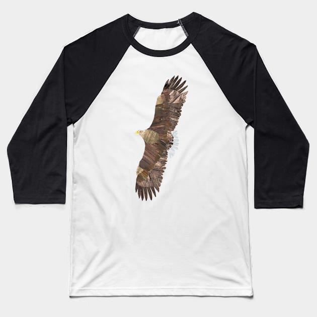 Eagle Baseball T-Shirt by Babban Gaelg